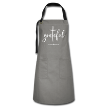 Load image into Gallery viewer, Grateful - Artisan Apron - gray/black