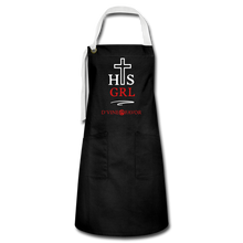 Load image into Gallery viewer, His Girl - White/Red Artisan Apron - black/white