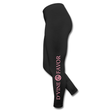 Load image into Gallery viewer, Amen - Light Pink Logo Leggings - black