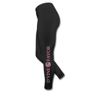 Amen - Light Pink Logo Leggings - black