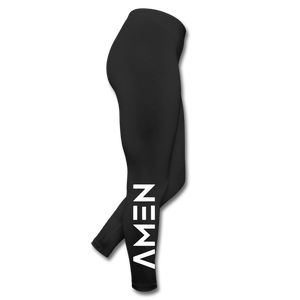 Amen - White with Logo Leggings - black