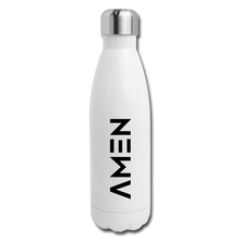 Load image into Gallery viewer, AMEN - Insulated Stainless Steel Water Bottle - white