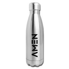 Load image into Gallery viewer, AMEN - Insulated Stainless Steel Water Bottle - silver