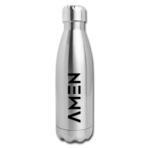 AMEN - Insulated Stainless Steel Water Bottle - silver