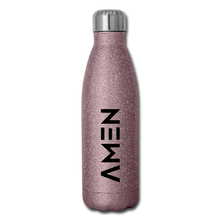 Load image into Gallery viewer, AMEN - Insulated Stainless Steel Water Bottle - pink glitter