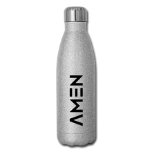 Load image into Gallery viewer, AMEN - Insulated Stainless Steel Water Bottle - silver glitter