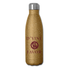 Load image into Gallery viewer, Amen - Maroon Insulated Stainless Steel Water Bottle - gold glitter