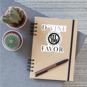 D'VINE FAVOR Sticker - white glossy